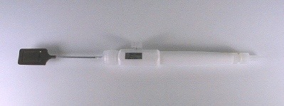Teflon Vacuum Wand for 150mm (6-inch) Semiconductor Silicon Wafer Handling: The unique valve ensures reliable suction and release of a semiconductor wafer. ESD tweezers and vacuum pens for SMD/die handling available.